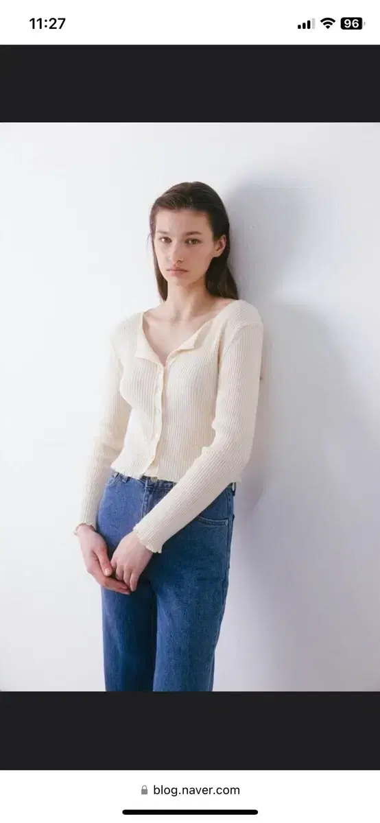 타낫 오픈카라버튼가디건 open collar button cardi